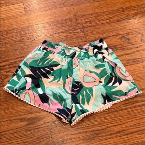 Janie & Jack Toucan Ruffle Shorts • Tropical Print • Girls 3T